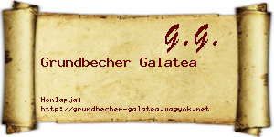 Grundbecher Galatea névjegykártya